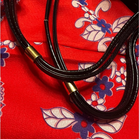 RODO ITALY BLACK HARD WICKER HANDBAG - Picture 9 of 9